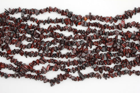 Poppy Jasper Gemstone Beads, 5x8mm, Chip Beads